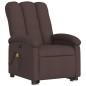 vidaXL Sillón masaje eléctrico reclinable elevable tela marrón oscuro vidaXL Sillón masaje eléctrico reclinable elevable tela marrón oscuro