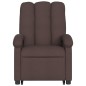 vidaXL Sillón masaje eléctrico reclinable elevable tela marrón oscuro vidaXL Sillón masaje eléctrico reclinable elevable tela marrón oscuro