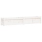 vidaXL Jardinera de madera maciza de pino blanca 180x31x31 cm vidaXL Jardinera de madera maciza de pino blanca 180x31x31 cm