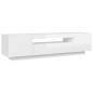 vidaXL Mueble de TV con luces LED blanco brillante 160x35x40 cm vidaXL Mueble de TV con luces LED blanco brillante 160x35x40 cm