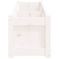 vidaXL Jardinera de madera maciza de pino blanca 180x31x31 cm vidaXL Jardinera de madera maciza de pino blanca 180x31x31 cm