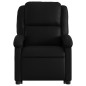 vidaXL Sillón reclinable elevable eléctrico de cuero sintético negro vidaXL Sillón reclinable elevable eléctrico de cuero sintético negro