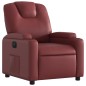vidaXL Sillón reclinable eléctrico de cuero sintético rojo tinto vidaXL Sillón reclinable eléctrico de cuero sintético rojo tinto