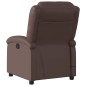 vidaXL Sillón de masaje reclinable eléctrico cuero sintético marrón vidaXL Sillón de masaje reclinable eléctrico cuero sintético marrón