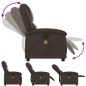 vidaXL Sillón de masaje reclinable eléctrico cuero sintético marrón vidaXL Sillón de masaje reclinable eléctrico cuero sintético marrón