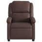 vidaXL Sillón de masaje reclinable eléctrico cuero sintético marrón vidaXL Sillón de masaje reclinable eléctrico cuero sintético marrón