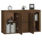 vidaXL Aparador de madera contrachapada marrón roble 120x36x69 cm vidaXL Aparador de madera contrachapada marrón roble 120x36x69 cm