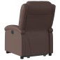 vidaXL Sillón reclinable elevable cuero sintético marrón vidaXL Sillón reclinable elevable cuero sintético marrón