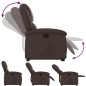 vidaXL Sillón reclinable elevable cuero sintético marrón vidaXL Sillón reclinable elevable cuero sintético marrón