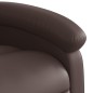 vidaXL Sillón reclinable elevable cuero sintético marrón vidaXL Sillón reclinable elevable cuero sintético marrón
