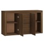 vidaXL Aparador de madera contrachapada marrón roble 120x36x69 cm vidaXL Aparador de madera contrachapada marrón roble 120x36x69 cm