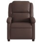 vidaXL Sillón reclinable eléctrico de cuero sintético marrón vidaXL Sillón reclinable eléctrico de cuero sintético marrón