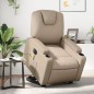 vidaXL Sillón reclinable de masaje eléctrico cuero sintético capuchino vidaXL Sillón reclinable de masaje eléctrico cuero sintético capuchino