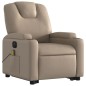 vidaXL Sillón reclinable de masaje eléctrico cuero sintético capuchino vidaXL Sillón reclinable de masaje eléctrico cuero sintético capuchino