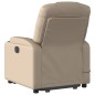 vidaXL Sillón reclinable de masaje eléctrico cuero sintético capuchino vidaXL Sillón reclinable de masaje eléctrico cuero sintético capuchino