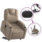 vidaXL Sillón reclinable de masaje eléctrico cuero sintético capuchino vidaXL Sillón reclinable de masaje eléctrico cuero sintético capuchino