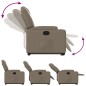 vidaXL Sillón reclinable elevable cuero artificial color capuchino vidaXL Sillón reclinable elevable cuero artificial color capuchino