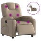 vidaXL Sillón reclinable de masaje eléctrico cuero sintético capuchino vidaXL Sillón reclinable de masaje eléctrico cuero sintético capuchino