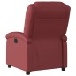 vidaXL Sillón reclinable eléctrico de cuero sintético rojo tinto vidaXL Sillón reclinable eléctrico de cuero sintético rojo tinto