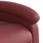 vidaXL Sillón reclinable eléctrico de cuero sintético rojo tinto vidaXL Sillón reclinable eléctrico de cuero sintético rojo tinto
