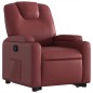 vidaXL Sillón reclinable elevable cuero artificial rojo tinto vidaXL Sillón reclinable elevable cuero artificial rojo tinto