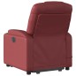 vidaXL Sillón reclinable de masaje de pie cuero artificial rojo tinto vidaXL Sillón reclinable de masaje de pie cuero artificial rojo tinto