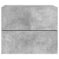 vidaXL Mesitas de noche de pared con luces LED 2 uds gris hormigón vidaXL Mesitas de noche de pared con luces LED 2 uds gris hormigón