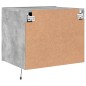 vidaXL Mesitas de noche de pared con luces LED 2 uds gris hormigón vidaXL Mesitas de noche de pared con luces LED 2 uds gris hormigón