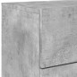 vidaXL Mesitas de noche de pared con luces LED 2 uds gris hormigón vidaXL Mesitas de noche de pared con luces LED 2 uds gris hormigón