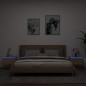 vidaXL Mesitas de noche de pared con luces LED 2 unidades roble Sonoma vidaXL Mesitas de noche de pared con luces LED 2 unidades roble Sonoma