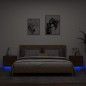 vidaXL Mesitas de noche de pared con luces LED 2 unidades roble marrón vidaXL Mesitas de noche de pared con luces LED 2 unidades roble marrón