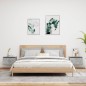 vidaXL Mesitas de noche de pared con luces LED 2 uds gris hormigón vidaXL Mesitas de noche de pared con luces LED 2 uds gris hormigón