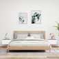 vidaXL Mesitas de noche de pared con luces LED 2 unidades blanco vidaXL Mesitas de noche de pared con luces LED 2 unidades blanco