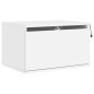 vidaXL Mesitas de noche de pared con luces LED 2 unidades blanco vidaXL Mesitas de noche de pared con luces LED 2 unidades blanco