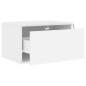 vidaXL Mesitas de noche de pared con luces LED 2 unidades blanco vidaXL Mesitas de noche de pared con luces LED 2 unidades blanco