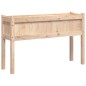 vidaXL Jardinera con patas madera maciza de pino 110x31x70 cm