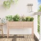 vidaXL Jardinera con patas madera maciza de pino 110x31x70 cm