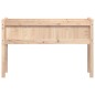 vidaXL Jardinera con patas madera maciza de pino 110x31x70 cm