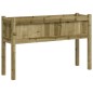 vidaXL Jardinera con patas madera de pino impregnada 110x31x70 cm vidaXL Jardinera con patas madera de pino impregnada 110x31x70 cm