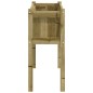 vidaXL Jardinera con patas madera de pino impregnada 110x31x70 cm vidaXL Jardinera con patas madera de pino impregnada 110x31x70 cm