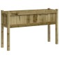 vidaXL Jardinera con patas madera de pino impregnada 110x31x70 cm vidaXL Jardinera con patas madera de pino impregnada 110x31x70 cm