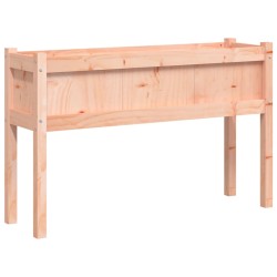 vidaXL Jardinera con patas madera maciza de abeto Douglas 110x31x70 cm