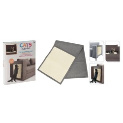 Pets Collection Alfombrilla rascador para gatos gris 130x45 cm