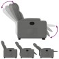 vidaXL Sillón reclinable elevable de tela gris oscuro vidaXL Sillón reclinable elevable de tela gris oscuro