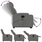 vidaXL Silla de masaje reclinable de pie de tela gris oscuro vidaXL Silla de masaje reclinable de pie de tela gris oscuro