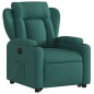 vidaXL Sillón reclinable elevable tela verde oscuro vidaXL Sillón reclinable elevable tela verde oscuro