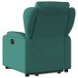 vidaXL Sillón reclinable elevable tela verde oscuro vidaXL Sillón reclinable elevable tela verde oscuro