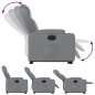 vidaXL Sillón eléctrico reclinable elevable de tela gris claro vidaXL Sillón eléctrico reclinable elevable de tela gris claro