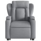 vidaXL Sillón eléctrico reclinable elevable de tela gris claro vidaXL Sillón eléctrico reclinable elevable de tela gris claro