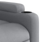 vidaXL Sillón eléctrico reclinable elevable de tela gris claro vidaXL Sillón eléctrico reclinable elevable de tela gris claro